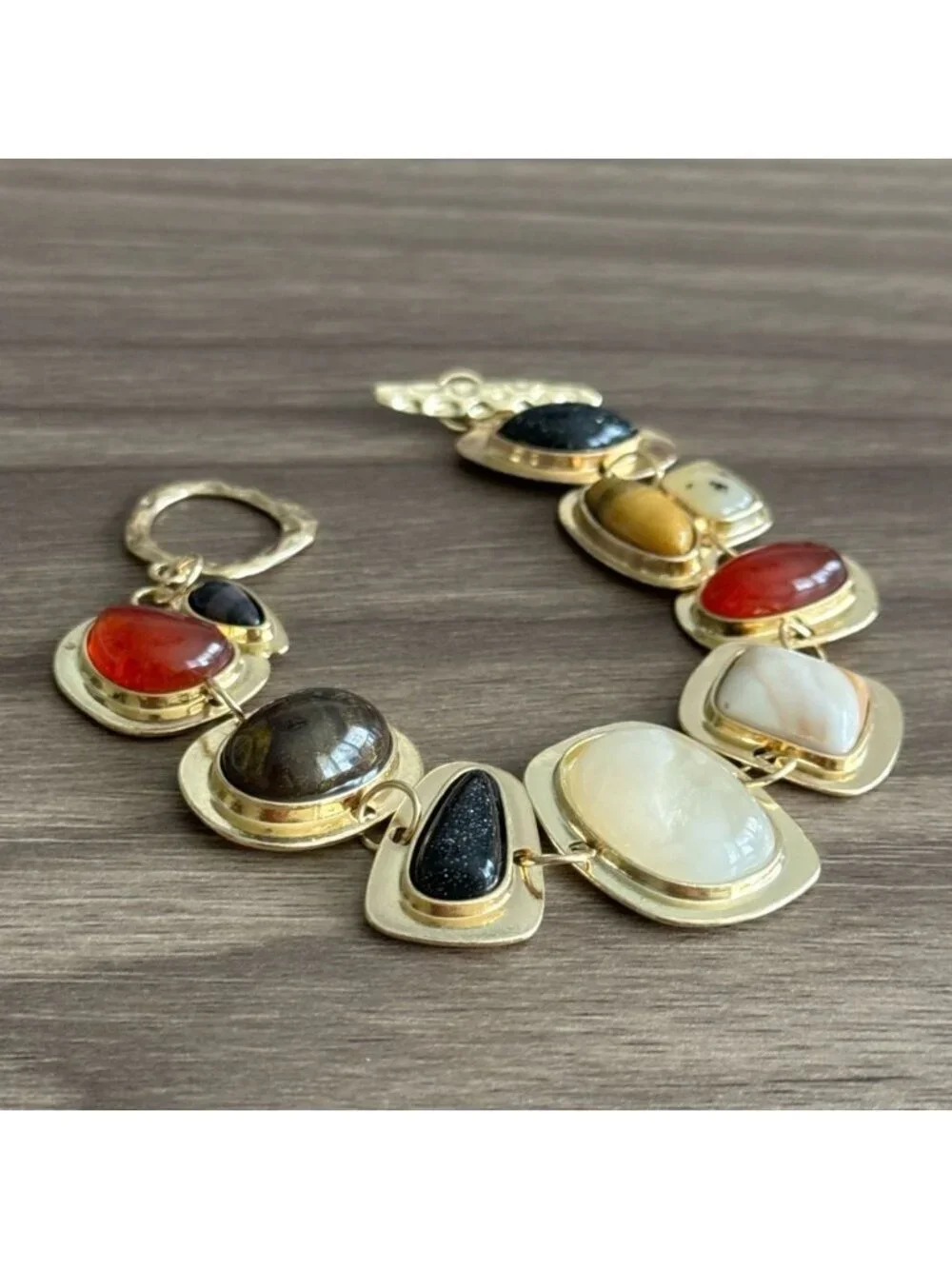 Multicolor Stone Bracelet Q293